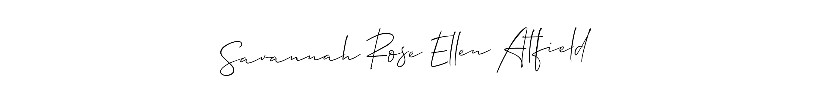 Also we have Savannah Rose Ellen Atfield name is the best signature style. Create professional handwritten signature collection using Allison_Script autograph style. Savannah Rose Ellen Atfield signature style 2 images and pictures png