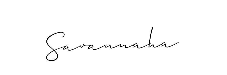 Use a signature maker to create a handwritten signature online. With this signature software, you can design (Allison_Script) your own signature for name Savannaha. Savannaha signature style 2 images and pictures png