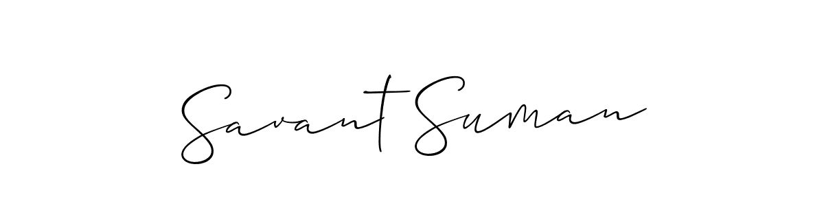 Once you've used our free online signature maker to create your best signature Allison_Script style, it's time to enjoy all of the benefits that Savant Suman name signing documents. Savant Suman signature style 2 images and pictures png