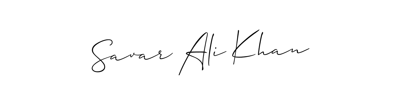 Savar Ali Khan stylish signature style. Best Handwritten Sign (Allison_Script) for my name. Handwritten Signature Collection Ideas for my name Savar Ali Khan. Savar Ali Khan signature style 2 images and pictures png