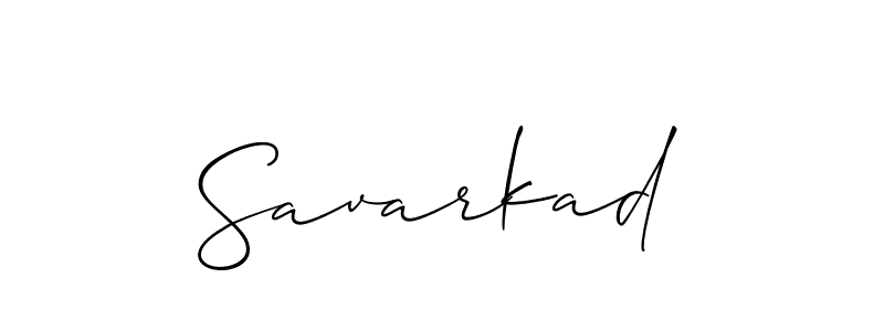 Create a beautiful signature design for name Savarkad. With this signature (Allison_Script) fonts, you can make a handwritten signature for free. Savarkad signature style 2 images and pictures png