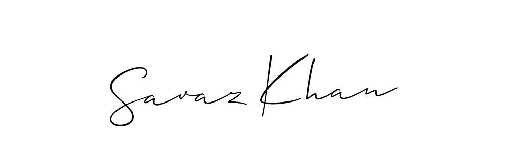 Also we have Savaz Khan name is the best signature style. Create professional handwritten signature collection using Allison_Script autograph style. Savaz Khan signature style 2 images and pictures png