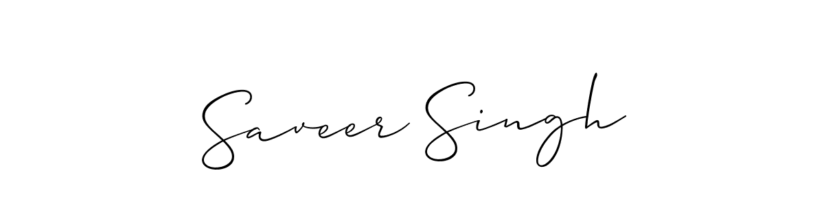 Allison_Script is a professional signature style that is perfect for those who want to add a touch of class to their signature. It is also a great choice for those who want to make their signature more unique. Get Saveer Singh name to fancy signature for free. Saveer Singh signature style 2 images and pictures png