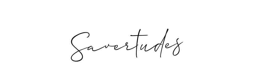Allison_Script is a professional signature style that is perfect for those who want to add a touch of class to their signature. It is also a great choice for those who want to make their signature more unique. Get Savertudes name to fancy signature for free. Savertudes signature style 2 images and pictures png