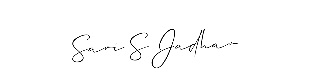 You can use this online signature creator to create a handwritten signature for the name Savi S Jadhav. This is the best online autograph maker. Savi S Jadhav signature style 2 images and pictures png