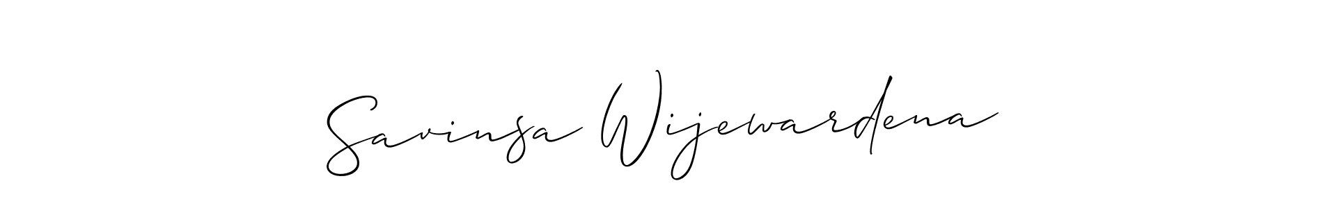 Similarly Allison_Script is the best handwritten signature design. Signature creator online .You can use it as an online autograph creator for name Savinsa Wijewardena. Savinsa Wijewardena signature style 2 images and pictures png