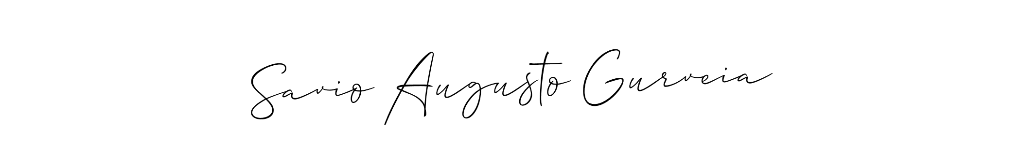Make a beautiful signature design for name Savio Augusto Gurveia. Use this online signature maker to create a handwritten signature for free. Savio Augusto Gurveia signature style 2 images and pictures png