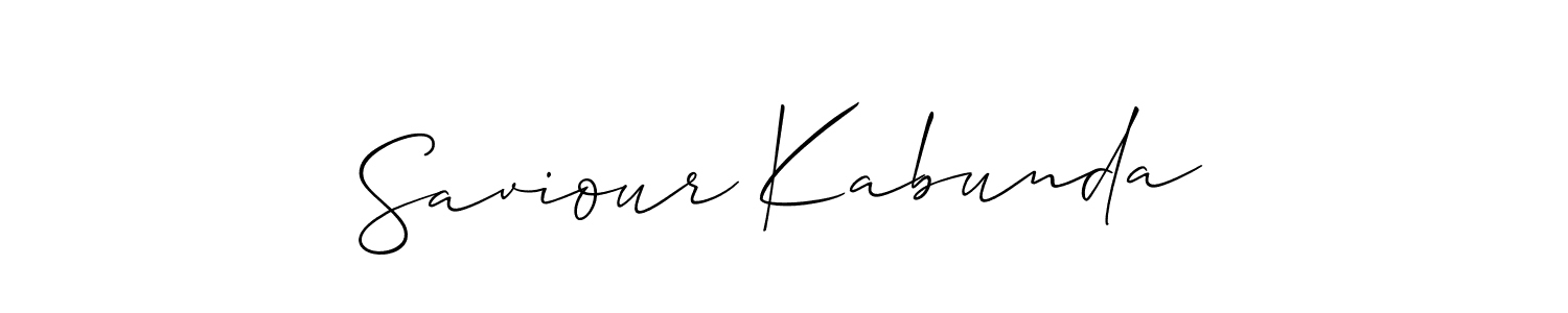 Also we have Saviour Kabunda name is the best signature style. Create professional handwritten signature collection using Allison_Script autograph style. Saviour Kabunda signature style 2 images and pictures png
