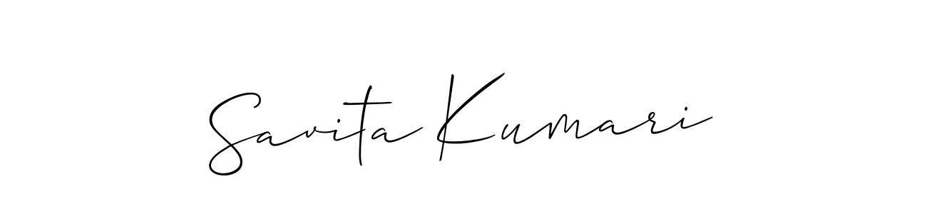 Use a signature maker to create a handwritten signature online. With this signature software, you can design (Allison_Script) your own signature for name Savita Kumari. Savita Kumari signature style 2 images and pictures png