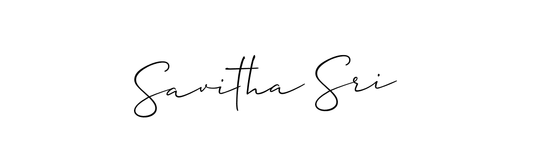 Design your own signature with our free online signature maker. With this signature software, you can create a handwritten (Allison_Script) signature for name Savitha Sri. Savitha Sri signature style 2 images and pictures png