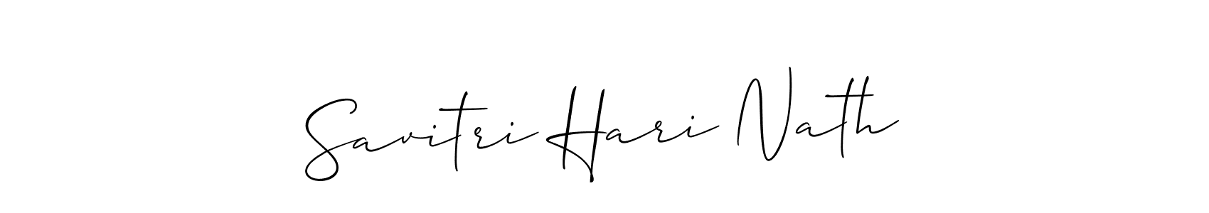 Also You can easily find your signature by using the search form. We will create Savitri Hari Nath name handwritten signature images for you free of cost using Allison_Script sign style. Savitri Hari Nath signature style 2 images and pictures png