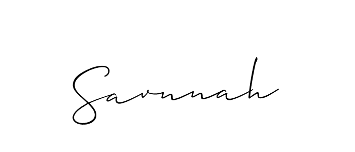 Also we have Savnnah name is the best signature style. Create professional handwritten signature collection using Allison_Script autograph style. Savnnah signature style 2 images and pictures png