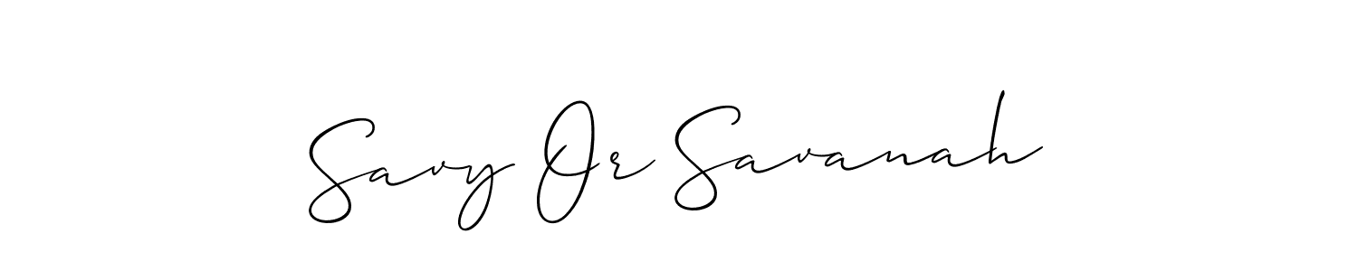 Allison_Script is a professional signature style that is perfect for those who want to add a touch of class to their signature. It is also a great choice for those who want to make their signature more unique. Get Savy Or Savanah name to fancy signature for free. Savy Or Savanah signature style 2 images and pictures png
