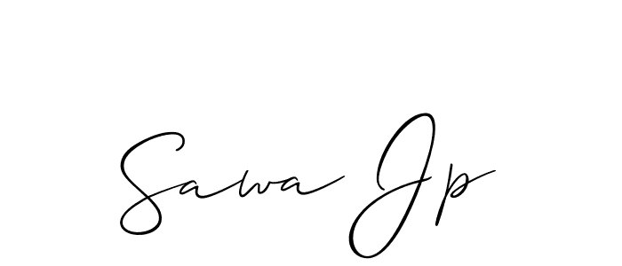 Use a signature maker to create a handwritten signature online. With this signature software, you can design (Allison_Script) your own signature for name Sawa Jp. Sawa Jp signature style 2 images and pictures png