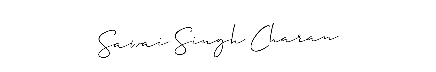 How to Draw Sawai Singh Charan signature style? Allison_Script is a latest design signature styles for name Sawai Singh Charan. Sawai Singh Charan signature style 2 images and pictures png