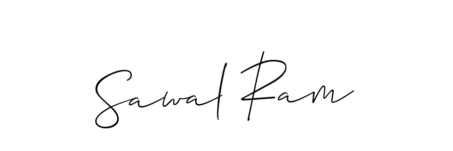 Design your own signature with our free online signature maker. With this signature software, you can create a handwritten (Allison_Script) signature for name Sawal Ram. Sawal Ram signature style 2 images and pictures png