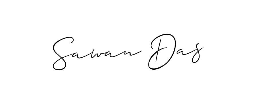 Allison_Script is a professional signature style that is perfect for those who want to add a touch of class to their signature. It is also a great choice for those who want to make their signature more unique. Get Sawan Das name to fancy signature for free. Sawan Das signature style 2 images and pictures png