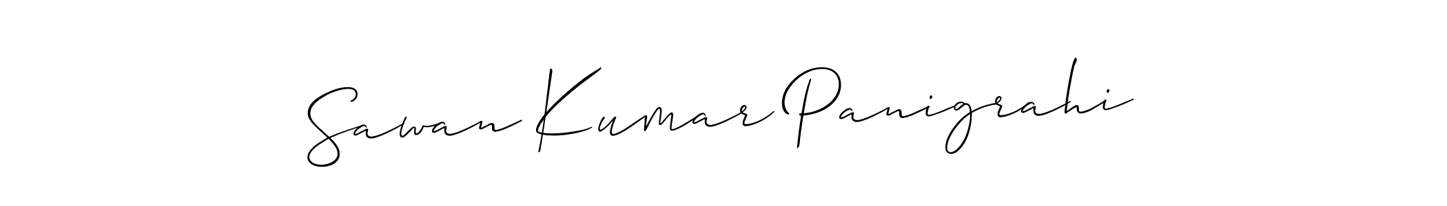 It looks lik you need a new signature style for name Sawan Kumar Panigrahi. Design unique handwritten (Allison_Script) signature with our free signature maker in just a few clicks. Sawan Kumar Panigrahi signature style 2 images and pictures png