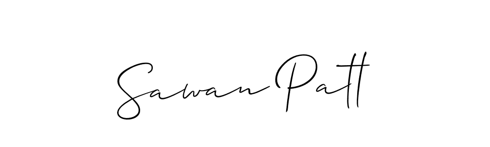 Make a short Sawan Patl signature style. Manage your documents anywhere anytime using Allison_Script. Create and add eSignatures, submit forms, share and send files easily. Sawan Patl signature style 2 images and pictures png