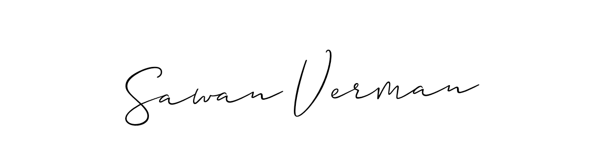 Also we have Sawan Verman name is the best signature style. Create professional handwritten signature collection using Allison_Script autograph style. Sawan Verman signature style 2 images and pictures png