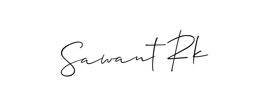 How to make Sawant Rk signature? Allison_Script is a professional autograph style. Create handwritten signature for Sawant Rk name. Sawant Rk signature style 2 images and pictures png