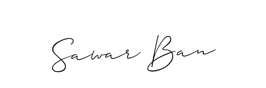 Sawar Ban stylish signature style. Best Handwritten Sign (Allison_Script) for my name. Handwritten Signature Collection Ideas for my name Sawar Ban. Sawar Ban signature style 2 images and pictures png