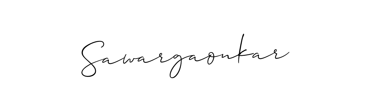 Design your own signature with our free online signature maker. With this signature software, you can create a handwritten (Allison_Script) signature for name Sawargaonkar. Sawargaonkar signature style 2 images and pictures png