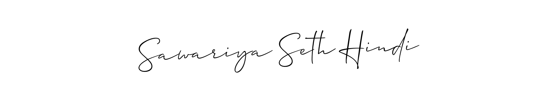 Also You can easily find your signature by using the search form. We will create Sawariya Seth Hindi name handwritten signature images for you free of cost using Allison_Script sign style. Sawariya Seth Hindi signature style 2 images and pictures png