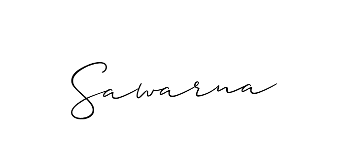 Use a signature maker to create a handwritten signature online. With this signature software, you can design (Allison_Script) your own signature for name Sawarna. Sawarna signature style 2 images and pictures png