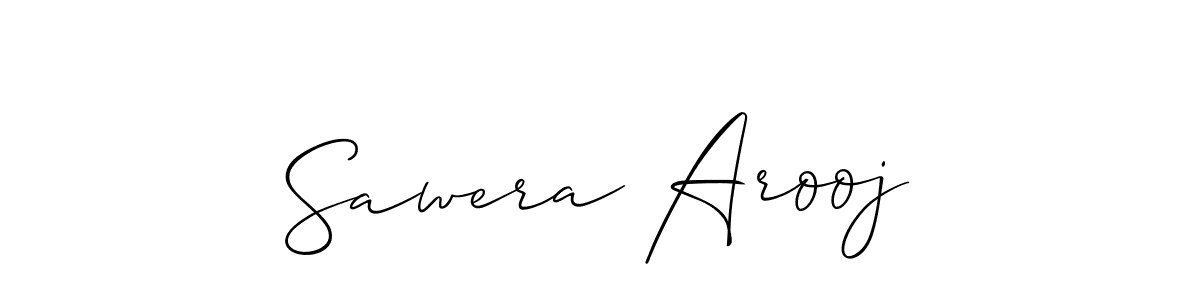 Similarly Allison_Script is the best handwritten signature design. Signature creator online .You can use it as an online autograph creator for name Sawera Arooj. Sawera Arooj signature style 2 images and pictures png