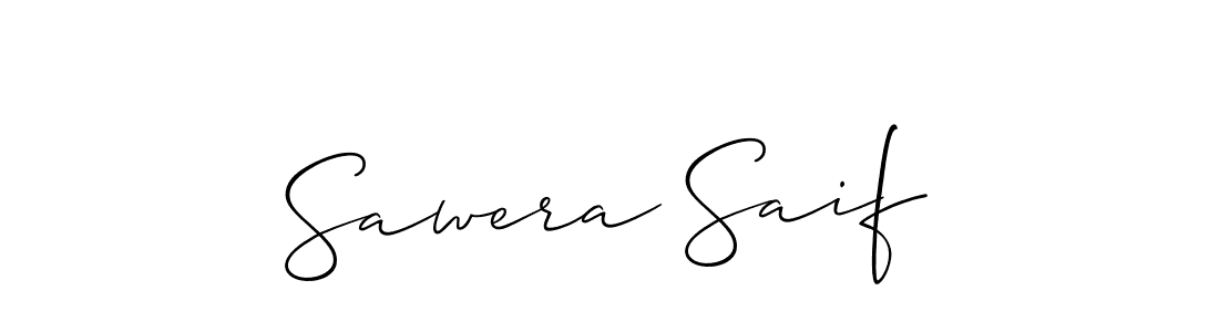 if you are searching for the best signature style for your name Sawera Saif. so please give up your signature search. here we have designed multiple signature styles  using Allison_Script. Sawera Saif signature style 2 images and pictures png