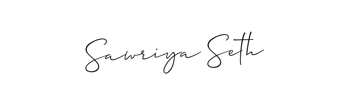 How to Draw Sawriya Seth signature style? Allison_Script is a latest design signature styles for name Sawriya Seth. Sawriya Seth signature style 2 images and pictures png