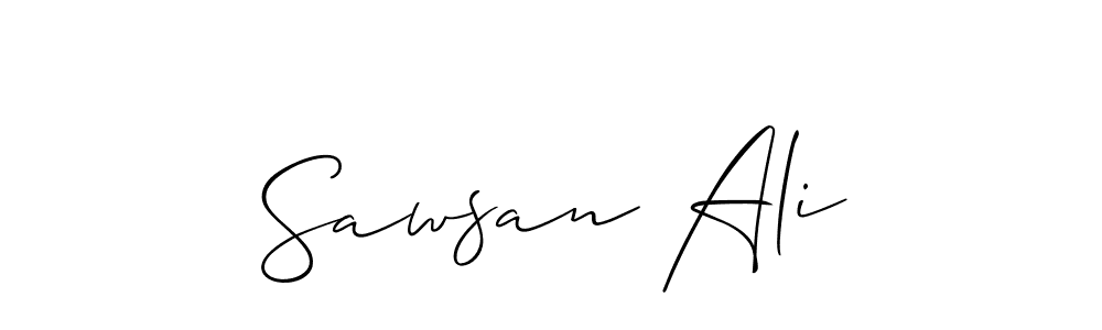 Make a beautiful signature design for name Sawsan Ali. Use this online signature maker to create a handwritten signature for free. Sawsan Ali signature style 2 images and pictures png