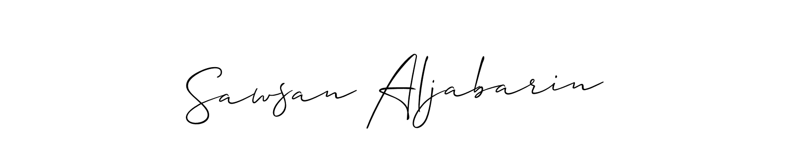 This is the best signature style for the Sawsan Aljabarin name. Also you like these signature font (Allison_Script). Mix name signature. Sawsan Aljabarin signature style 2 images and pictures png