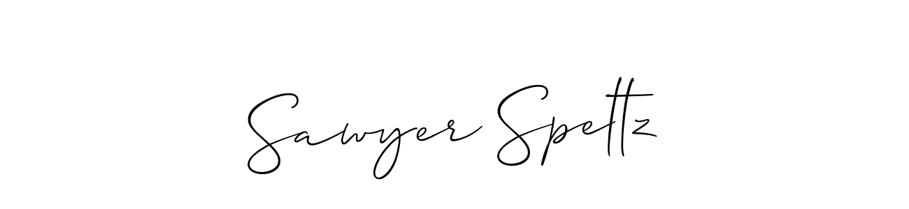 Design your own signature with our free online signature maker. With this signature software, you can create a handwritten (Allison_Script) signature for name Sawyer Speltz. Sawyer Speltz signature style 2 images and pictures png