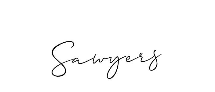 You should practise on your own different ways (Allison_Script) to write your name (Sawyers) in signature. don't let someone else do it for you. Sawyers signature style 2 images and pictures png