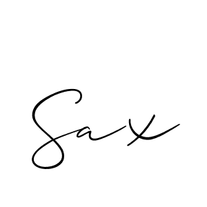 Also You can easily find your signature by using the search form. We will create Sax name handwritten signature images for you free of cost using Allison_Script sign style. Sax signature style 2 images and pictures png
