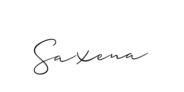 Make a beautiful signature design for name Saxena. Use this online signature maker to create a handwritten signature for free. Saxena signature style 2 images and pictures png