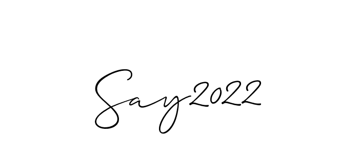 See photos of Say2022 official signature by Spectra . Check more albums & portfolios. Read reviews & check more about Allison_Script font. Say2022 signature style 2 images and pictures png