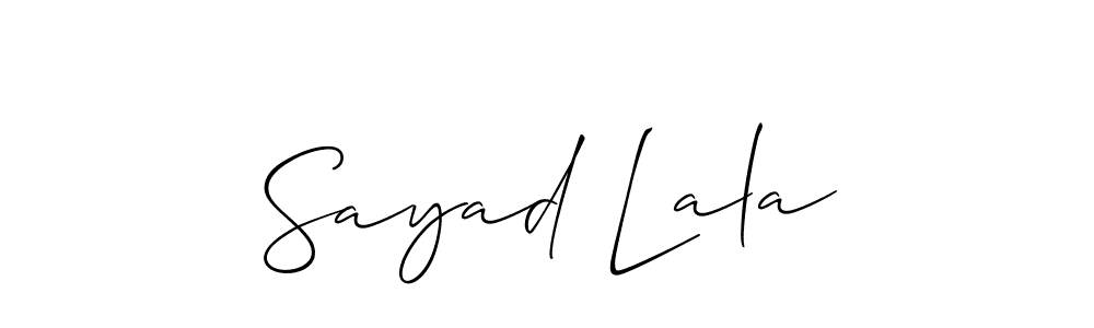 You can use this online signature creator to create a handwritten signature for the name Sayad Lala. This is the best online autograph maker. Sayad Lala signature style 2 images and pictures png