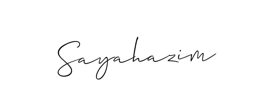 See photos of Sayahazim official signature by Spectra . Check more albums & portfolios. Read reviews & check more about Allison_Script font. Sayahazim signature style 2 images and pictures png