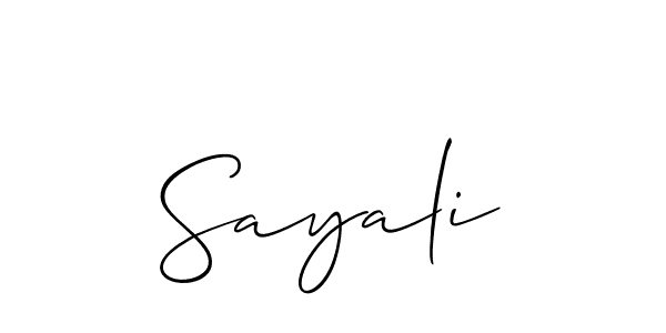 How to Draw Sayali signature style? Allison_Script is a latest design signature styles for name Sayali. Sayali signature style 2 images and pictures png