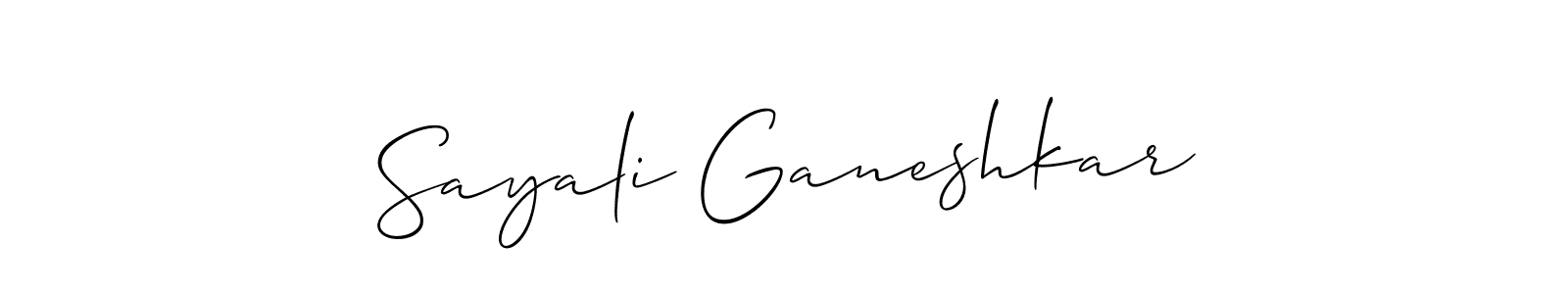 Once you've used our free online signature maker to create your best signature Allison_Script style, it's time to enjoy all of the benefits that Sayali Ganeshkar name signing documents. Sayali Ganeshkar signature style 2 images and pictures png