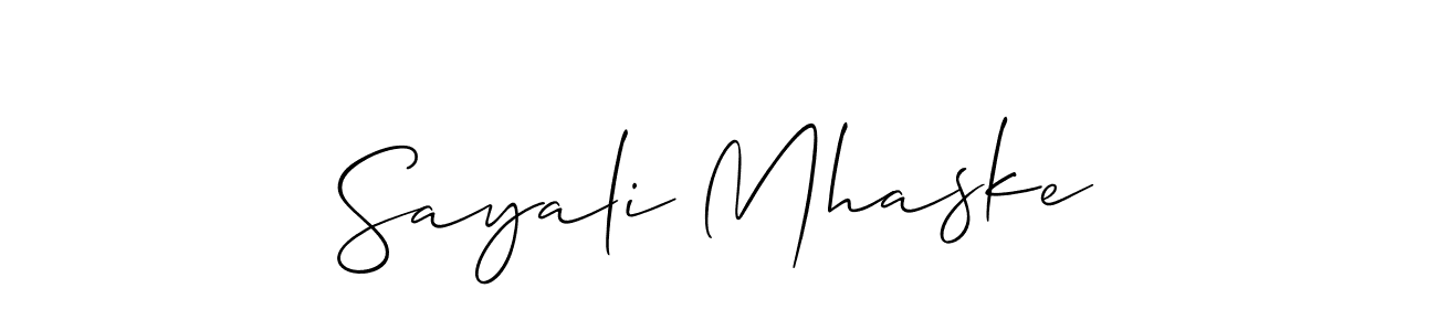 How to Draw Sayali Mhaske signature style? Allison_Script is a latest design signature styles for name Sayali Mhaske. Sayali Mhaske signature style 2 images and pictures png