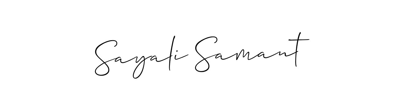 Make a beautiful signature design for name Sayali Samant. Use this online signature maker to create a handwritten signature for free. Sayali Samant signature style 2 images and pictures png