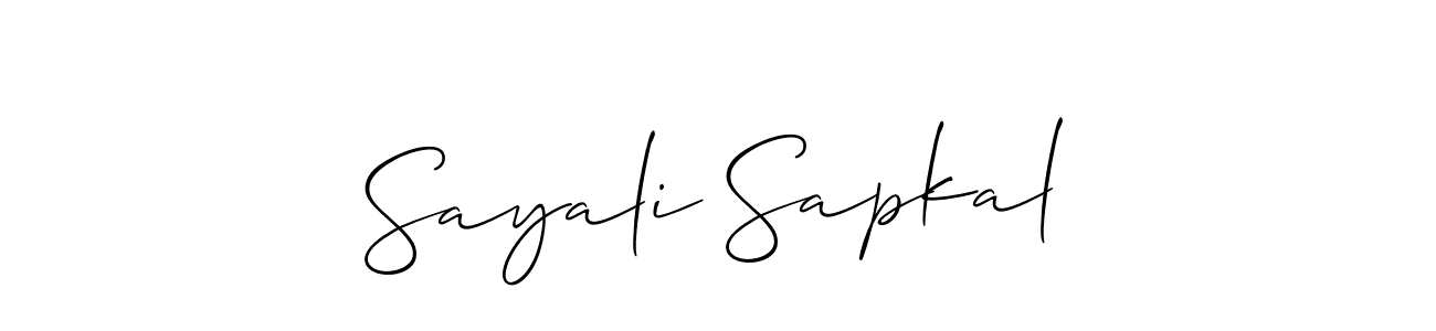 How to Draw Sayali Sapkal signature style? Allison_Script is a latest design signature styles for name Sayali Sapkal. Sayali Sapkal signature style 2 images and pictures png