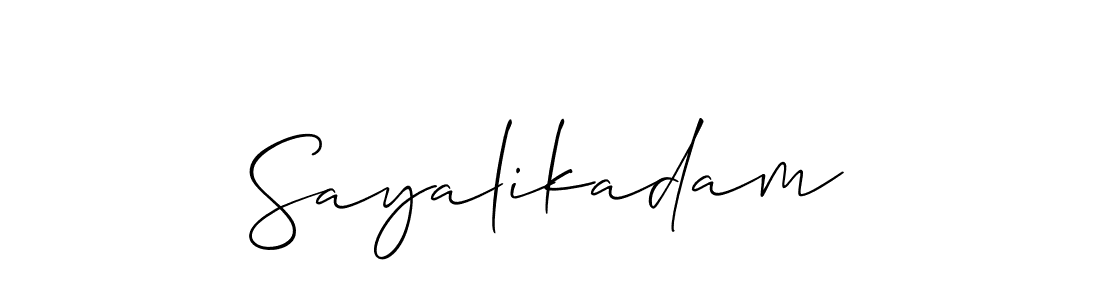 Make a beautiful signature design for name Sayalikadam. Use this online signature maker to create a handwritten signature for free. Sayalikadam signature style 2 images and pictures png