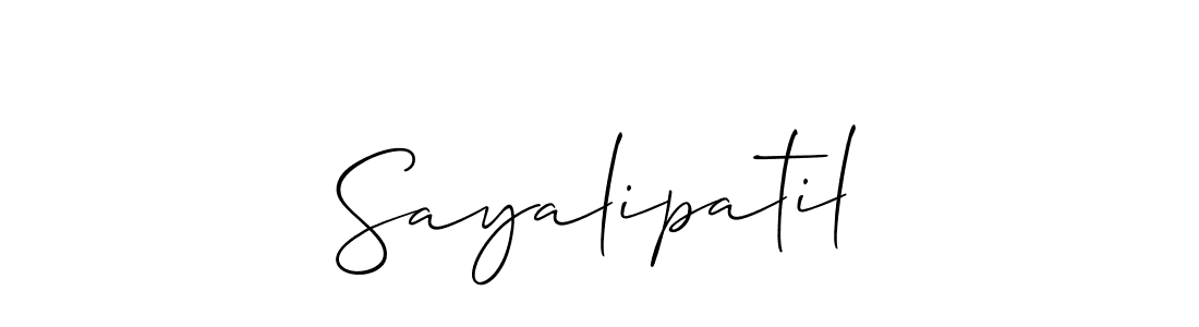 Also You can easily find your signature by using the search form. We will create Sayalipatil name handwritten signature images for you free of cost using Allison_Script sign style. Sayalipatil signature style 2 images and pictures png