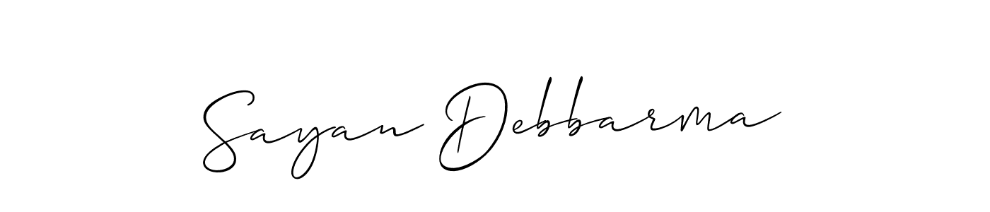 Also You can easily find your signature by using the search form. We will create Sayan Debbarma name handwritten signature images for you free of cost using Allison_Script sign style. Sayan Debbarma signature style 2 images and pictures png