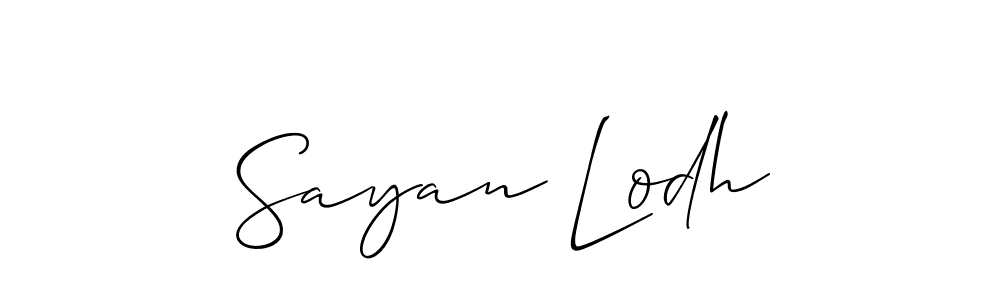 Also You can easily find your signature by using the search form. We will create Sayan Lodh name handwritten signature images for you free of cost using Allison_Script sign style. Sayan Lodh signature style 2 images and pictures png